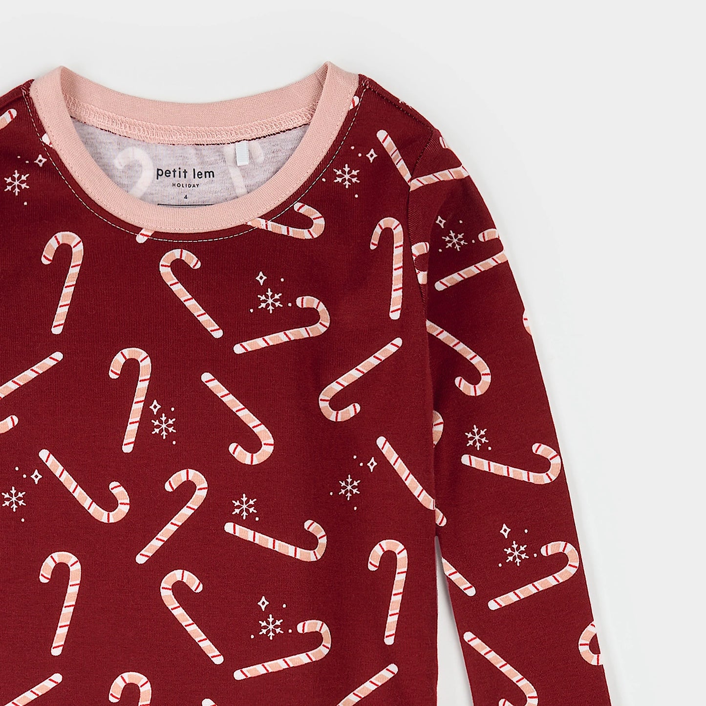 Candycane Print PJ Set