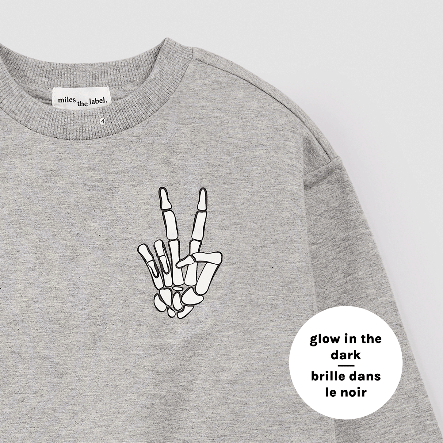 Peace Sign Skeleton Sweatshirt