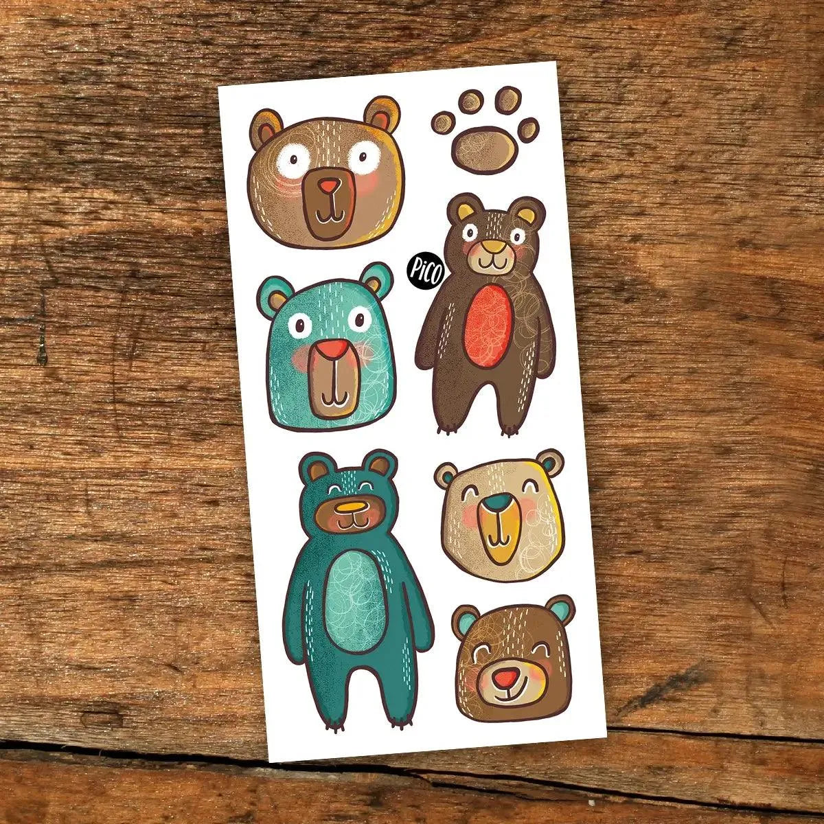 Temporary Tattoos - Smiley Bears