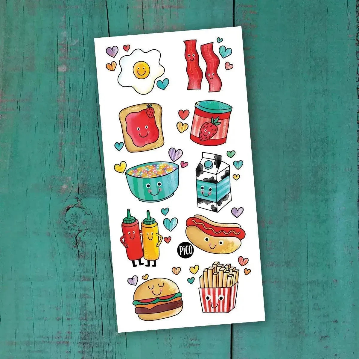 Temporary Tattoos - Foodie Friends