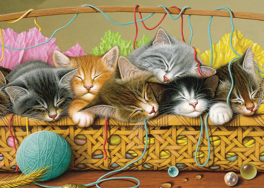 Tray Puzzle - Kittens in Basket