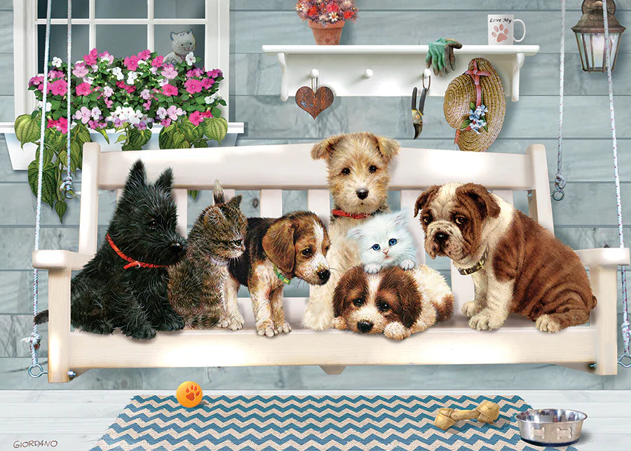 Tray Puzzle - Porch Swing Buddies