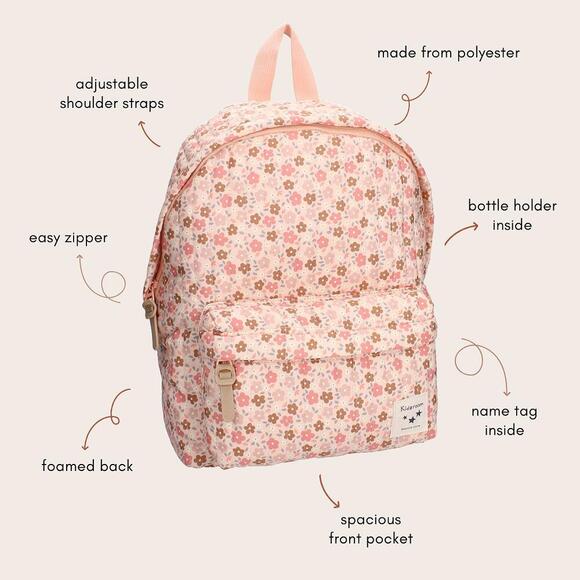 Small Backpack - Quilted Vintage Floral