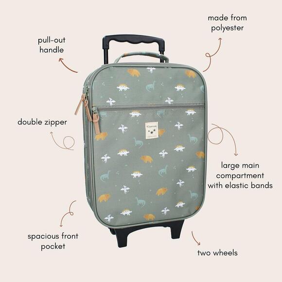Kids Trolley Suitcase - Dinos