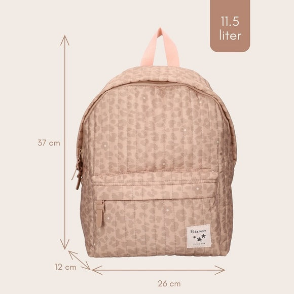 Small Backpack - Quilted Leopard