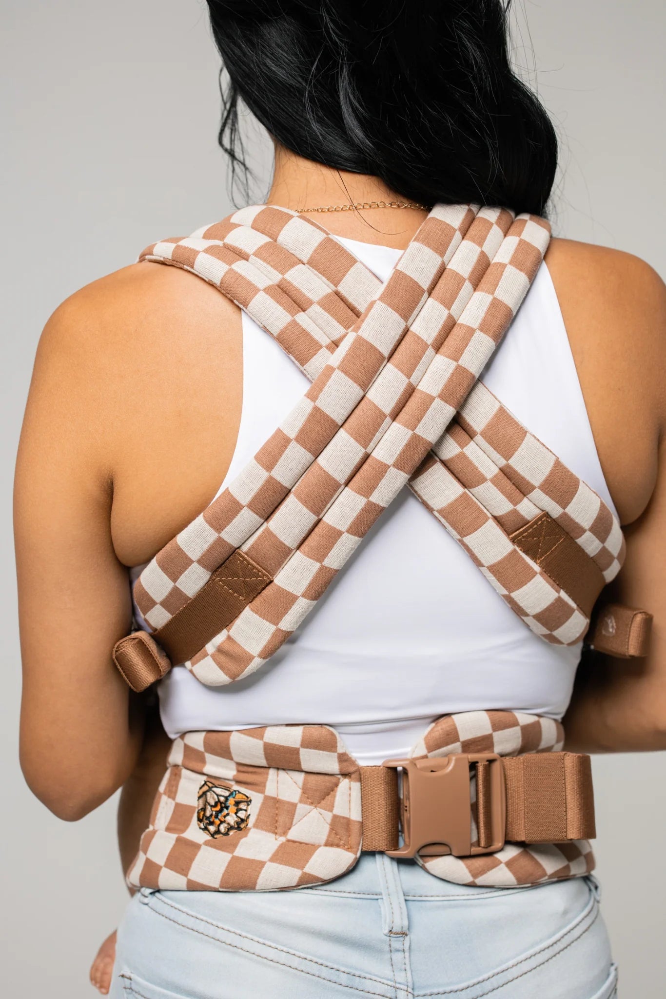 The Monarch Buckle Carrier - Mocha Check