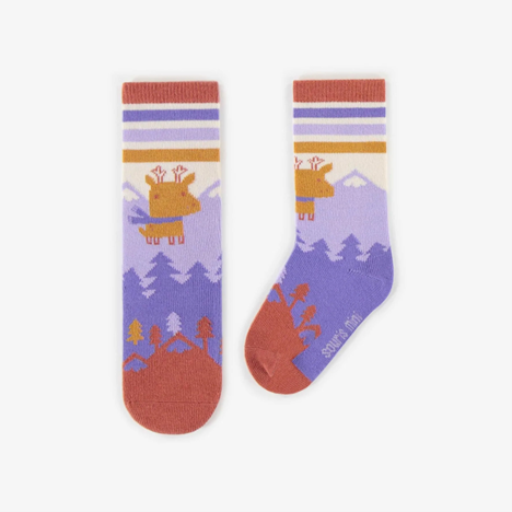 Baby Knee Socks - Pretty Mountains