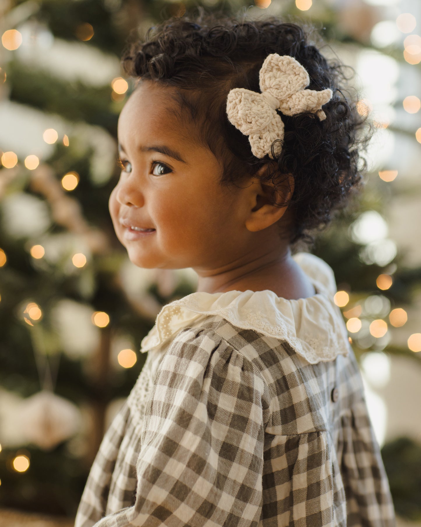 Crochet Bow - Natural