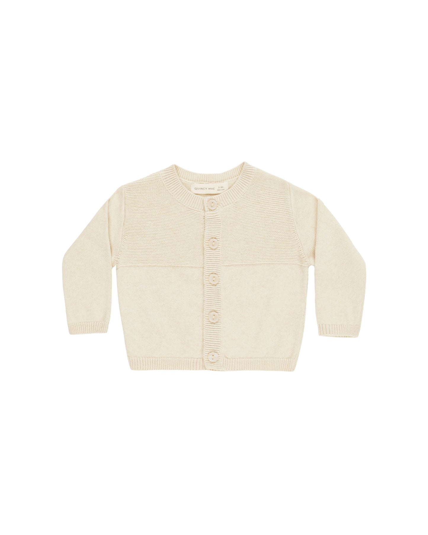 Knit Cardigan - Heathered Natural