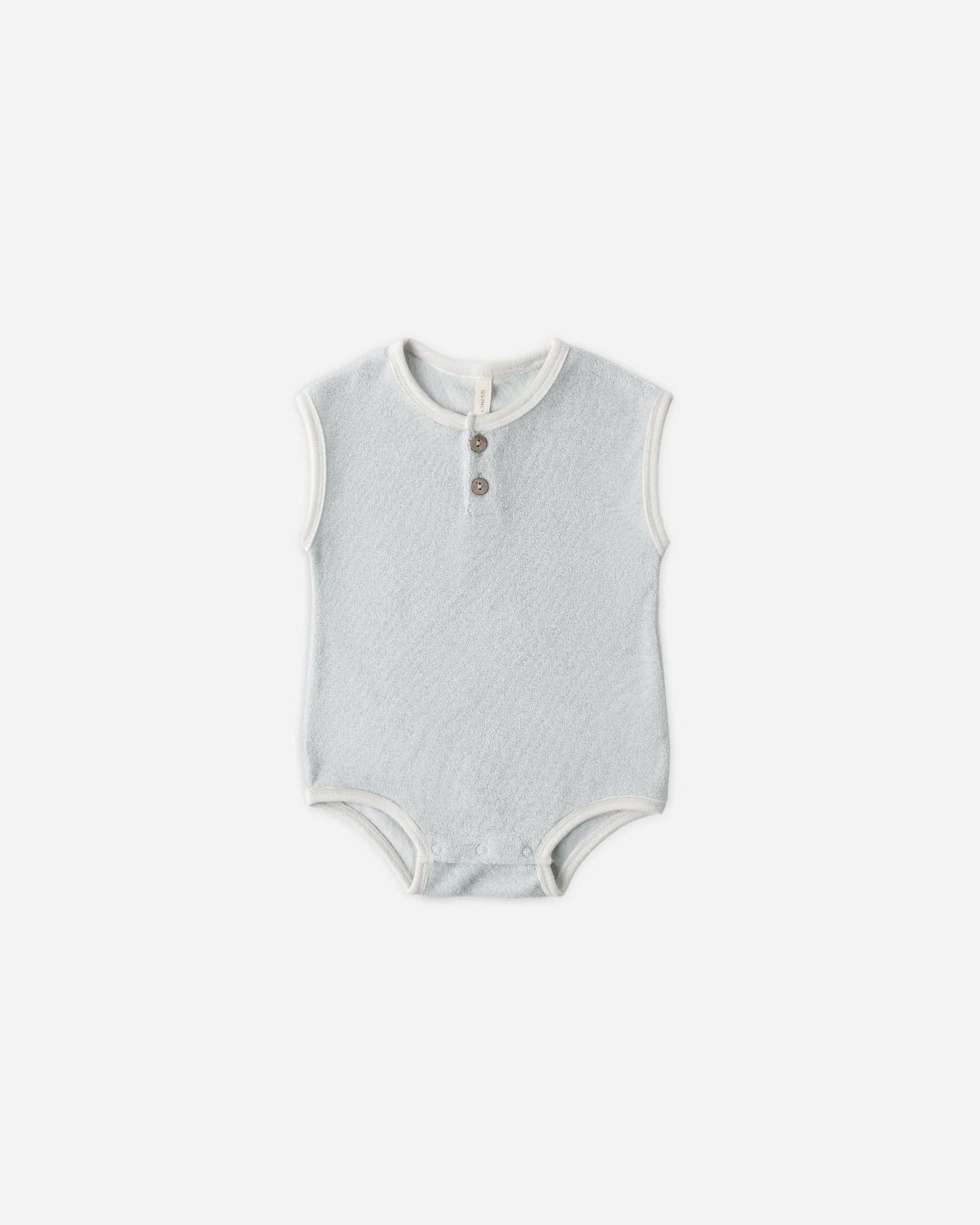 Terry Cloth Romper - Sky