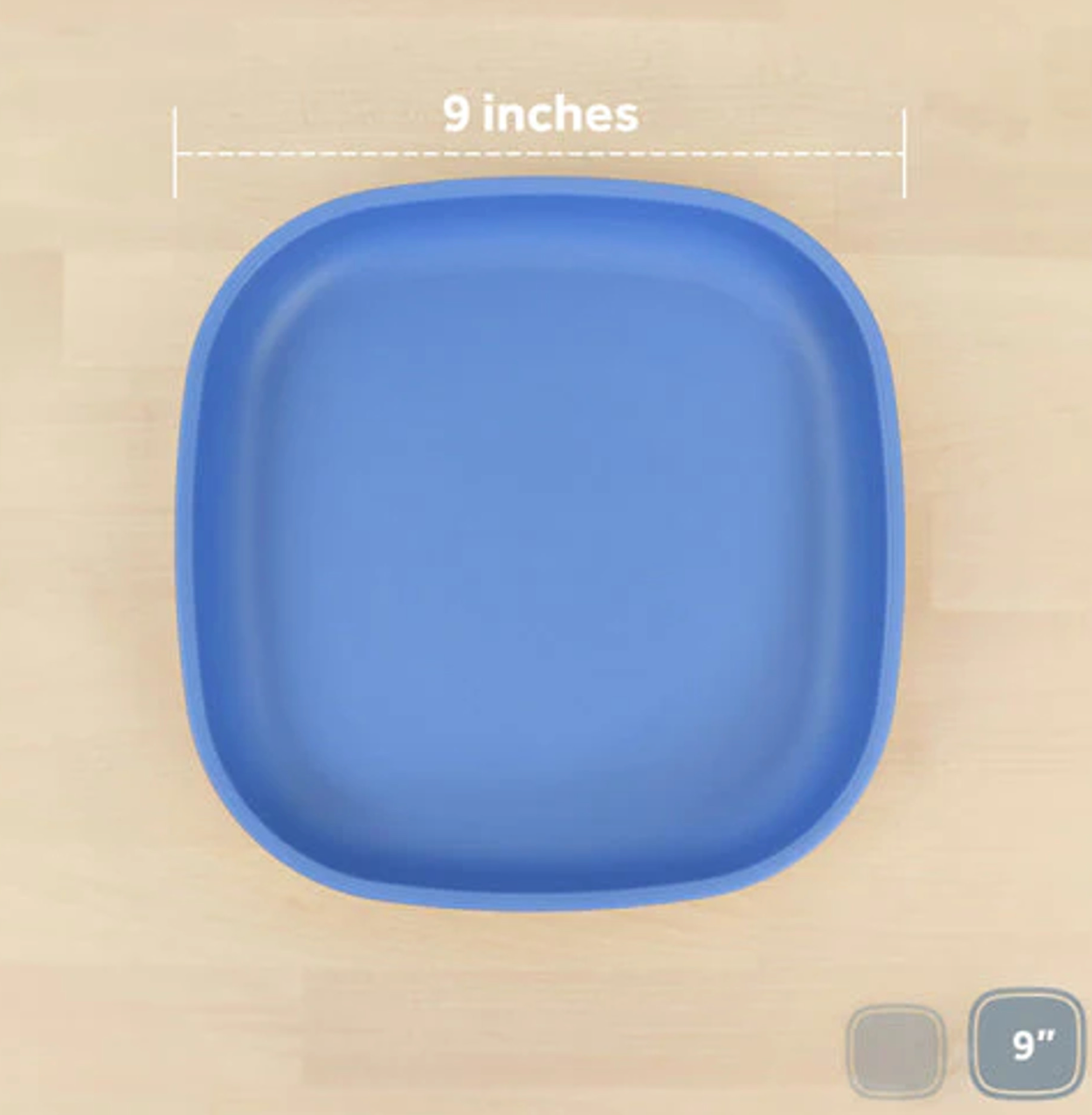 Large 9" Flat Plate - Denim