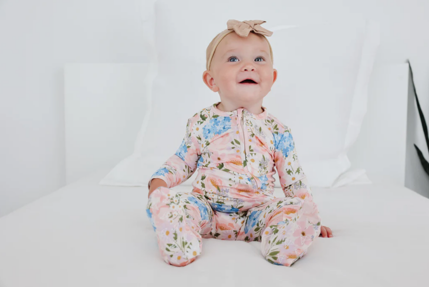 Bamboo Zip-up Footie Pajama - Penelope