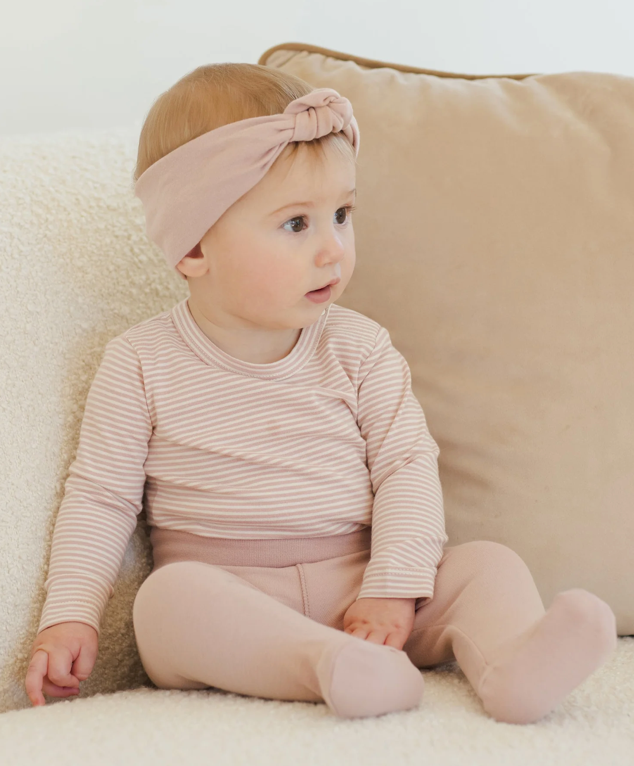 Knotted Headband - Rose