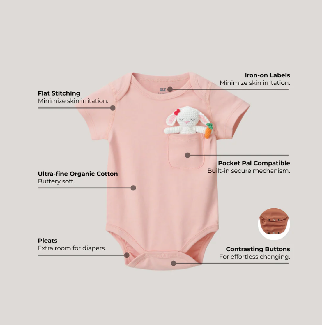 Bodysuit - Cotton Candy