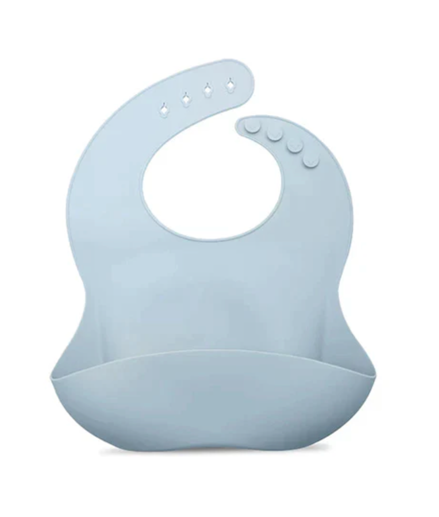 Silicone Bib - Lily Blue