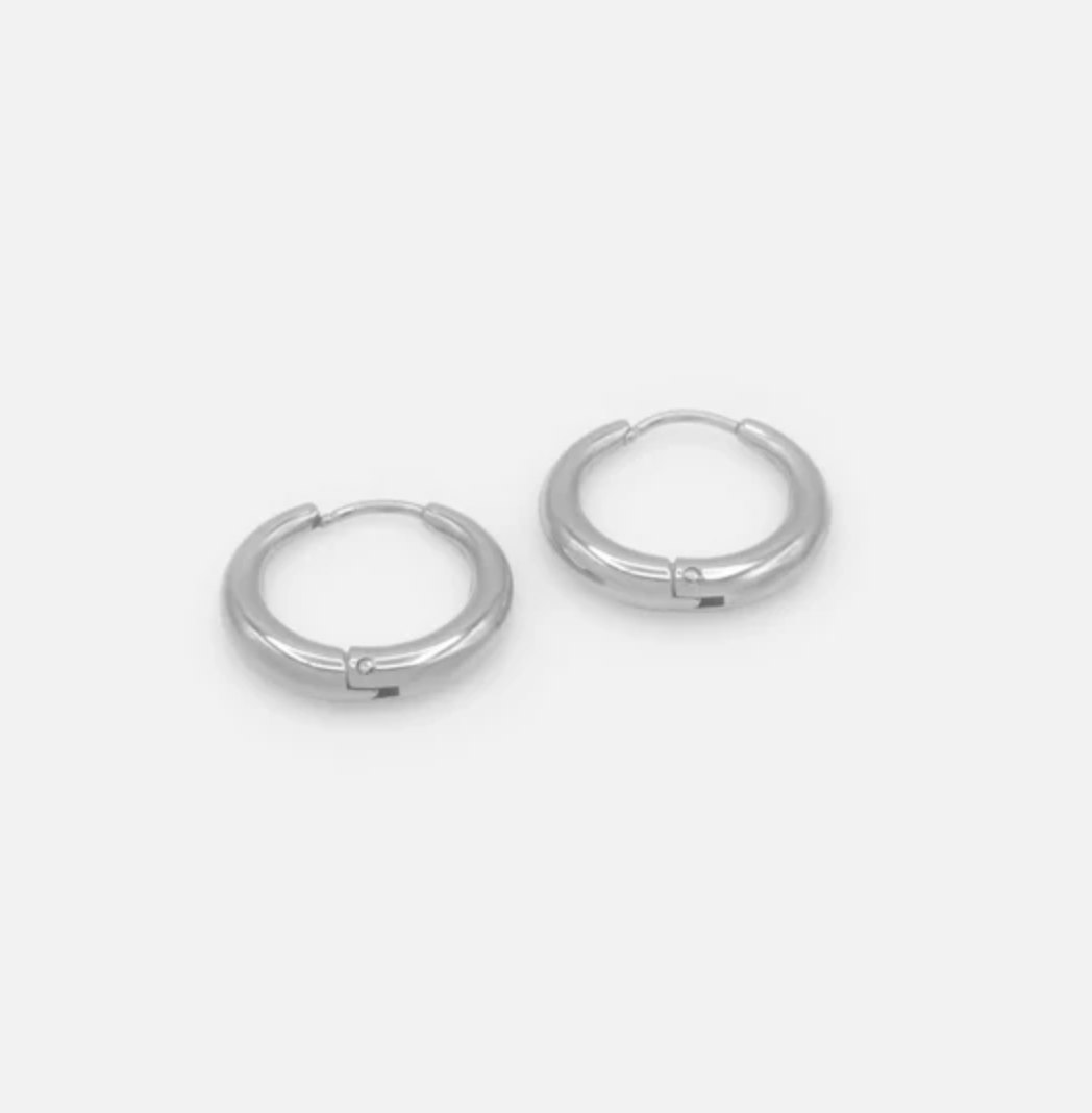 Silvered Huggies in stainless steel