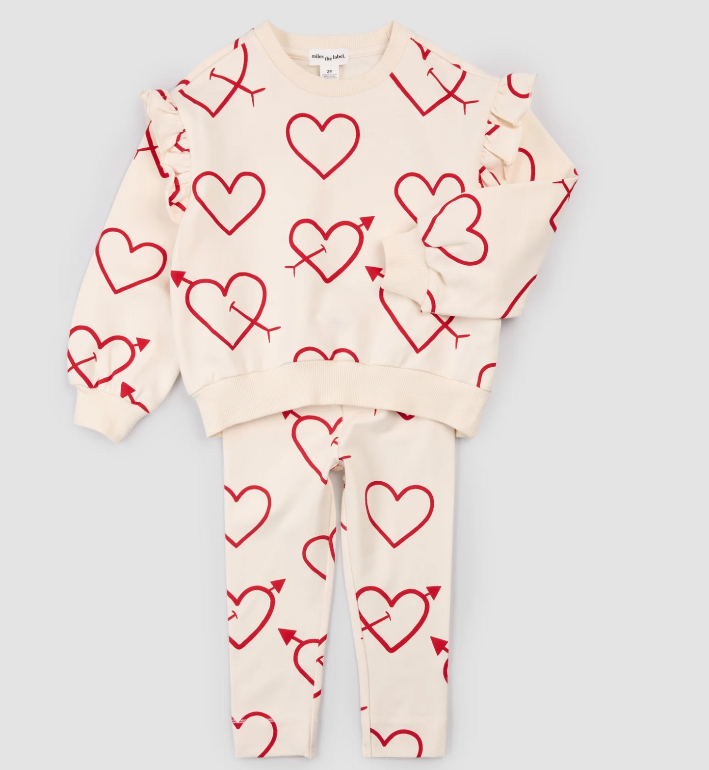 Heart and Arrow Sweatshirt and Legging set