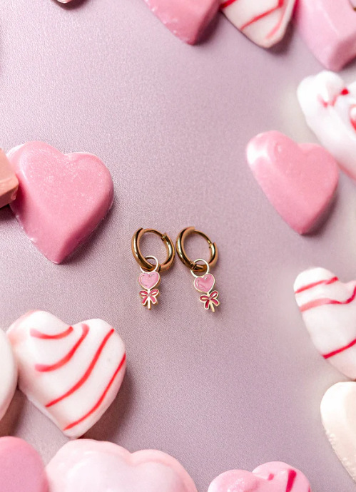 Earrings Hoop Charm - Lollipop