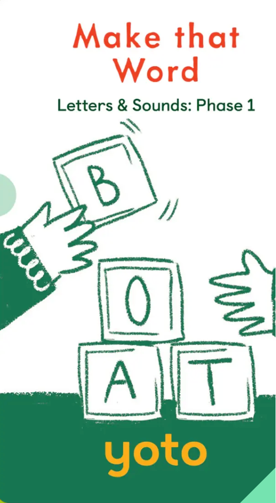 Yoto Audiobook Card - Phonics: Letters & Sounds: Phase 1