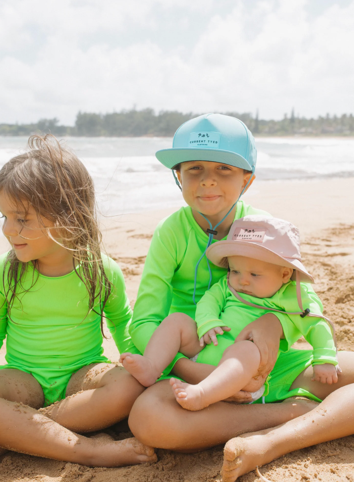 Swim Trunks Ribbed - Green Gecko