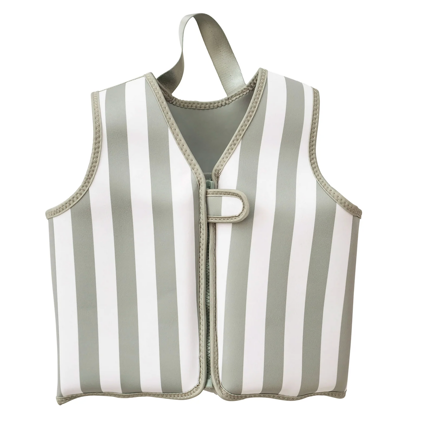 Swim Vest - Sage Green Stripes