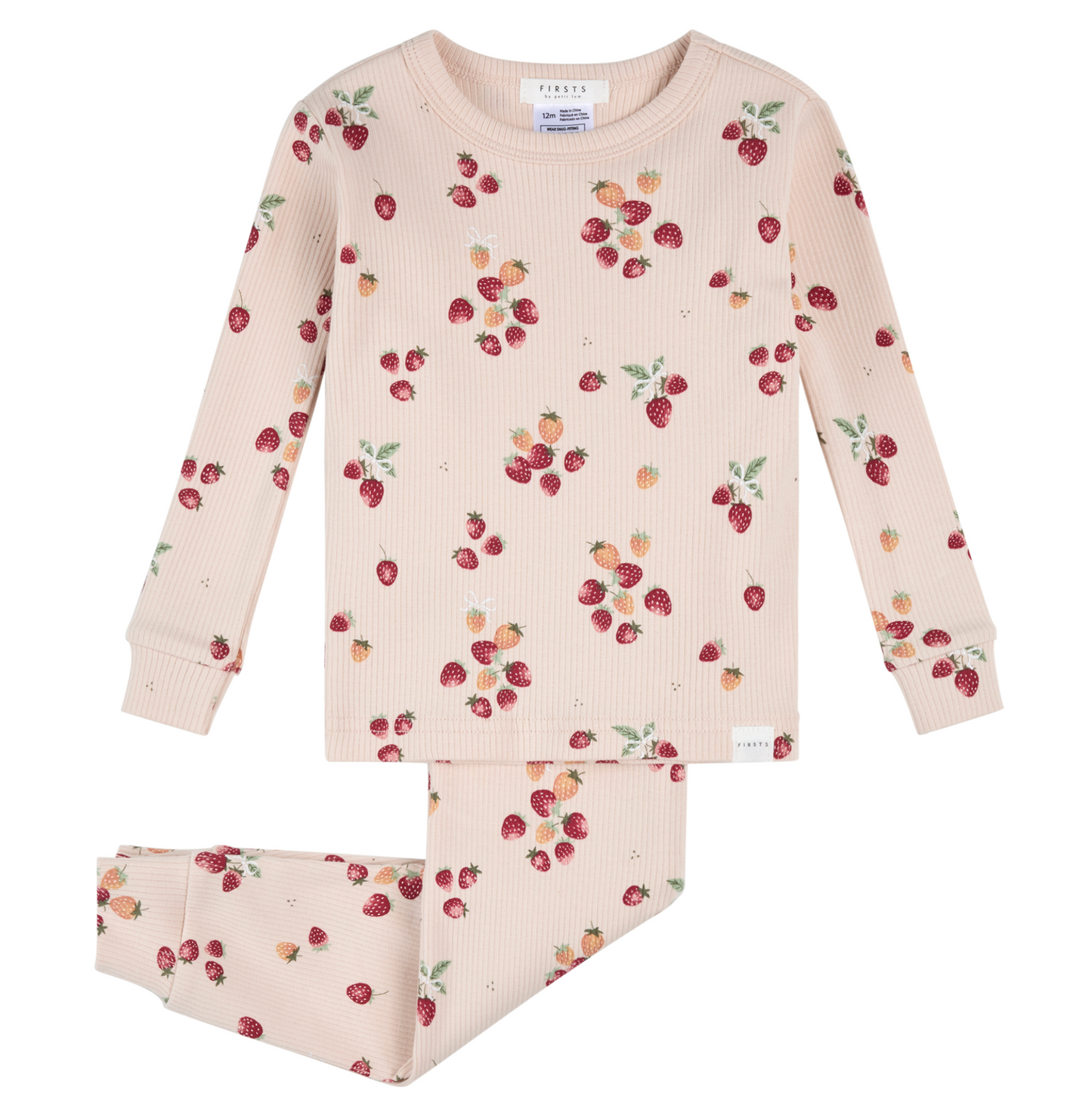 2 Piece Long Sleeve PJ Set - Berries