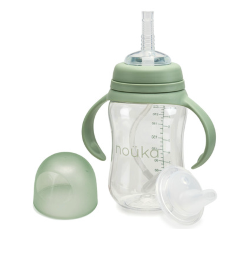 Traditional Sippy/Weighted Straw Cup - Moss