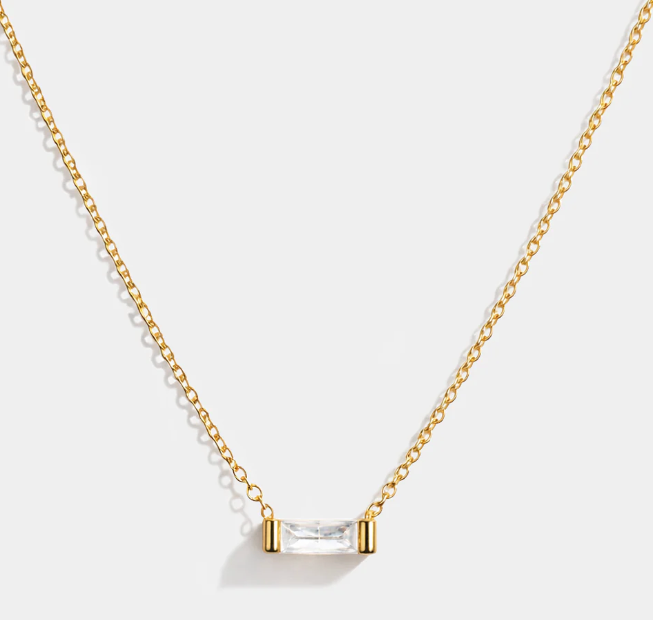 Golden rectangle with translucent stone