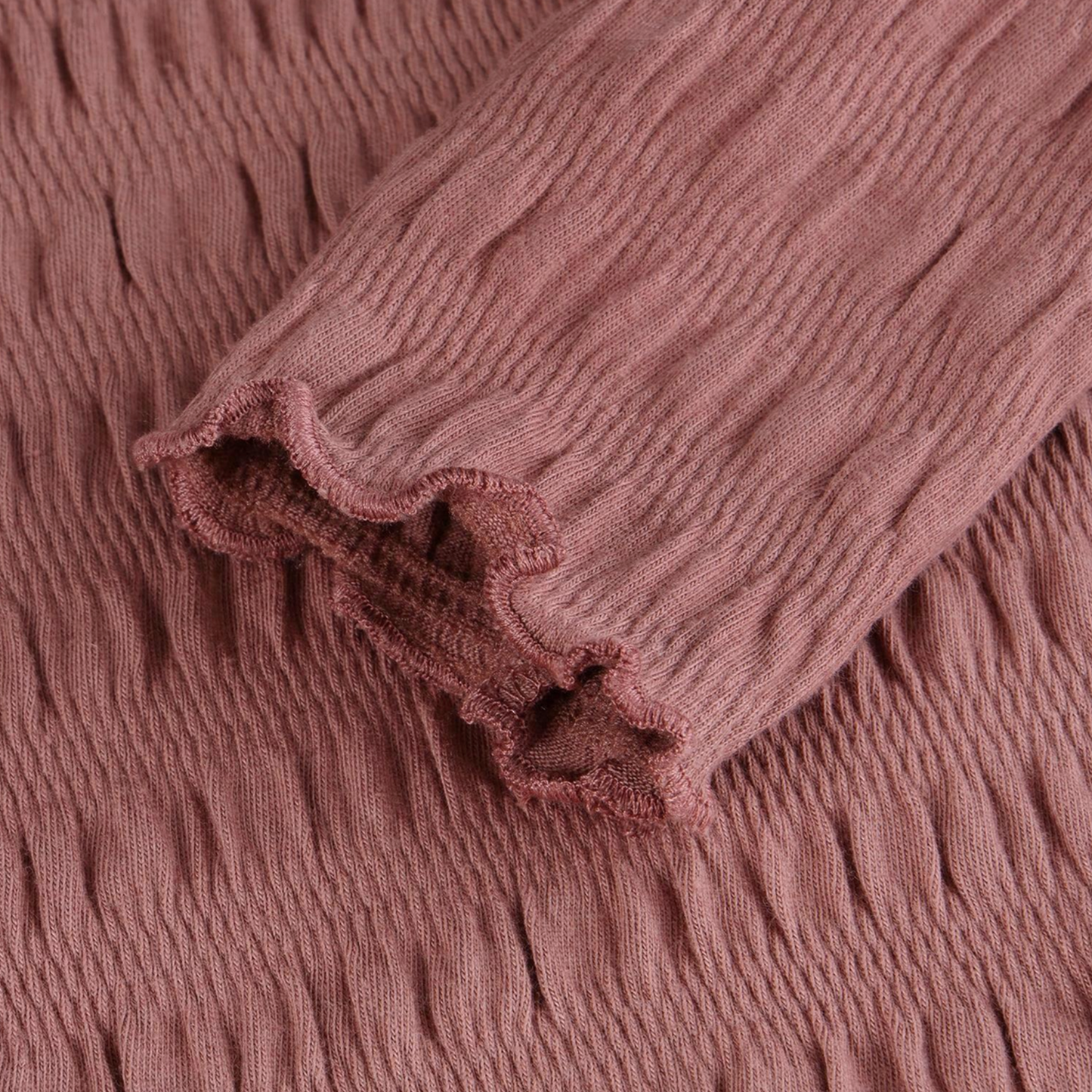 Long Sleeve Smocked Shirt