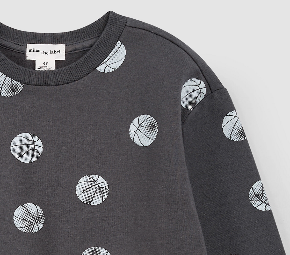 Basketball Print Sweatshirt