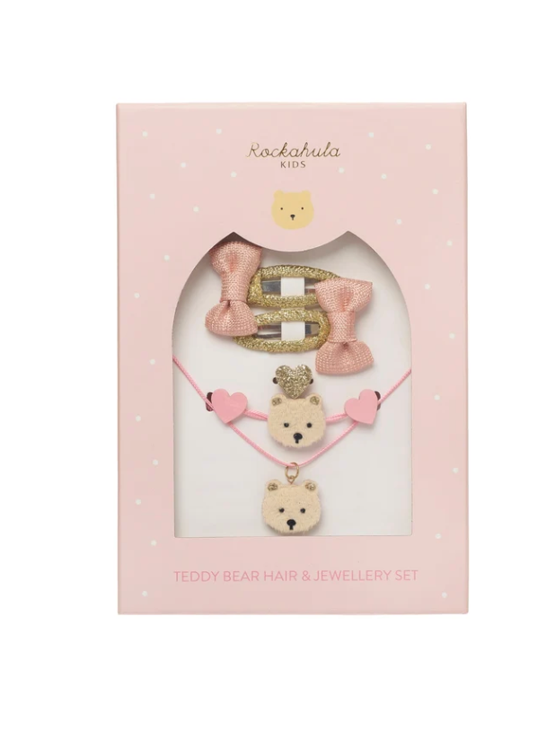 Hair & Jewellery Set - Teddy Bear