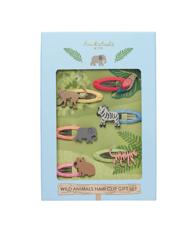 Hair Clip Gift Set - Wild Animals