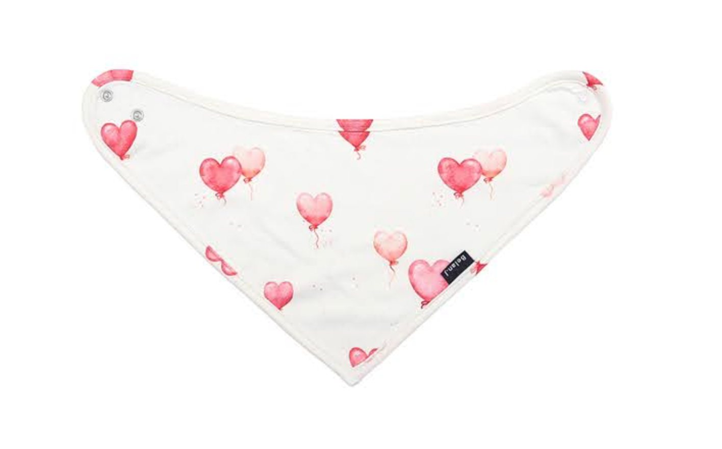 Bandana Bib - Heart Balloons