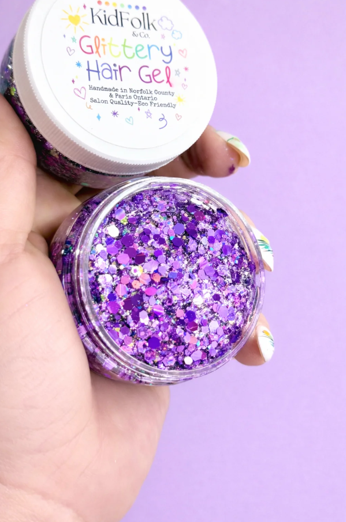 Glittery Hair Gel