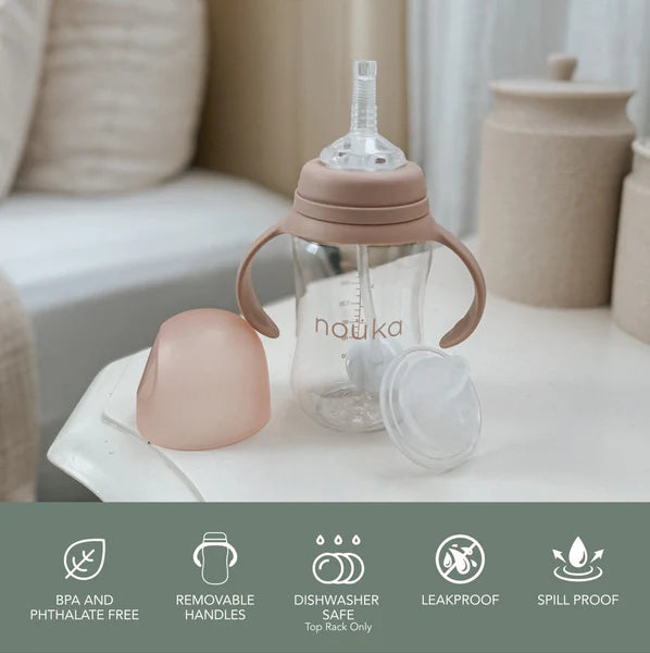 Transitional Sippy/Weighted Straw Cup - Bloom
