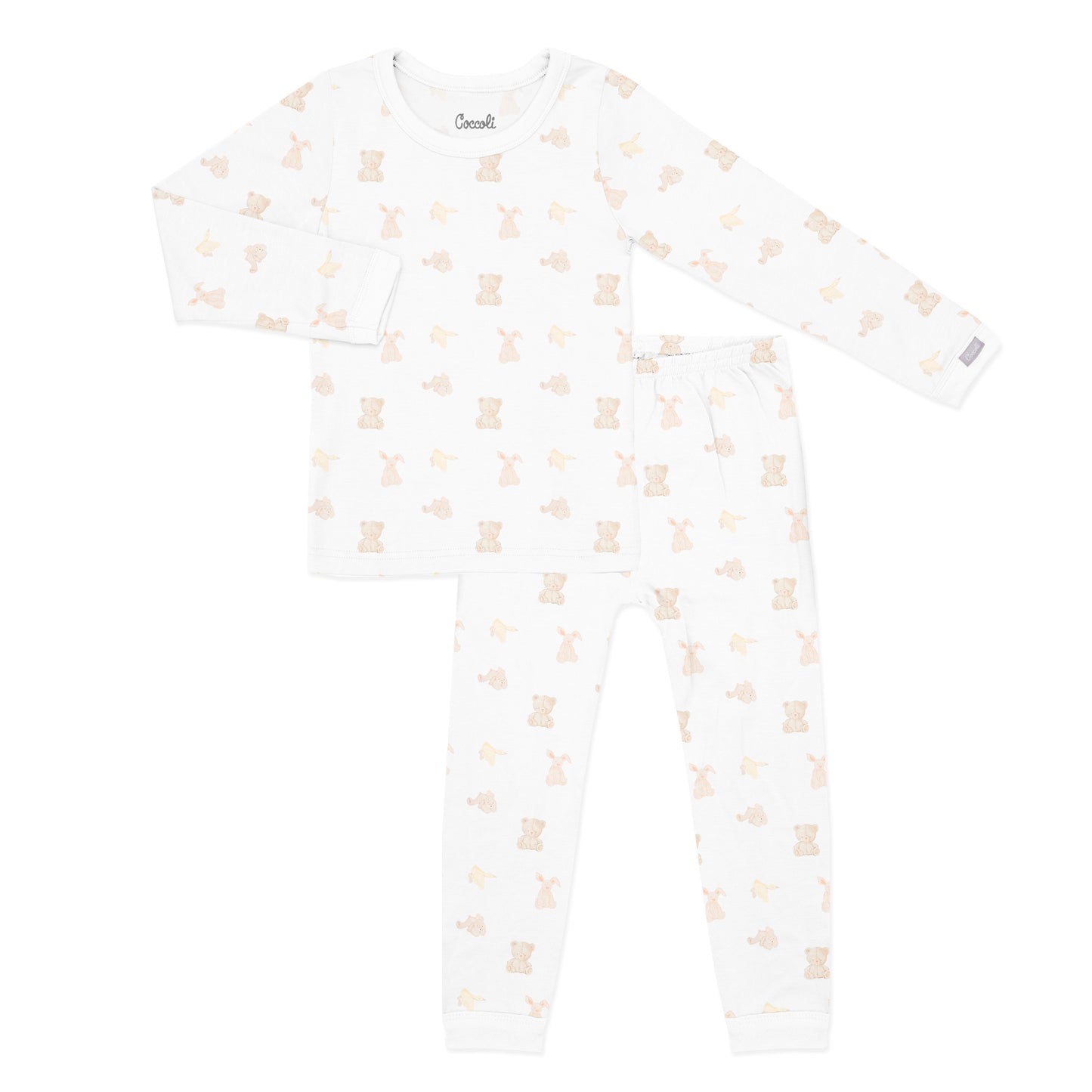Modal Long Sleeve PJ set - Teddy & Bunny