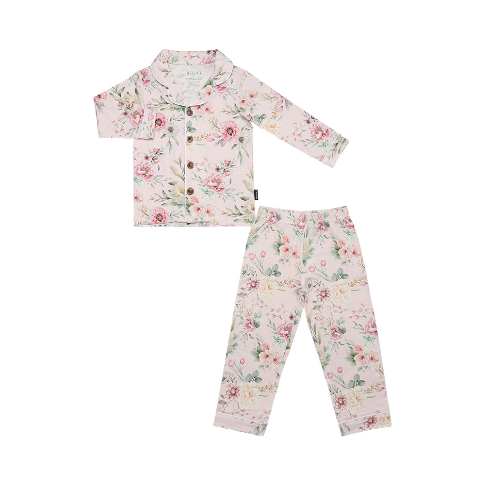 Classic Long-Sleeve PJ Set - Floral Bliss