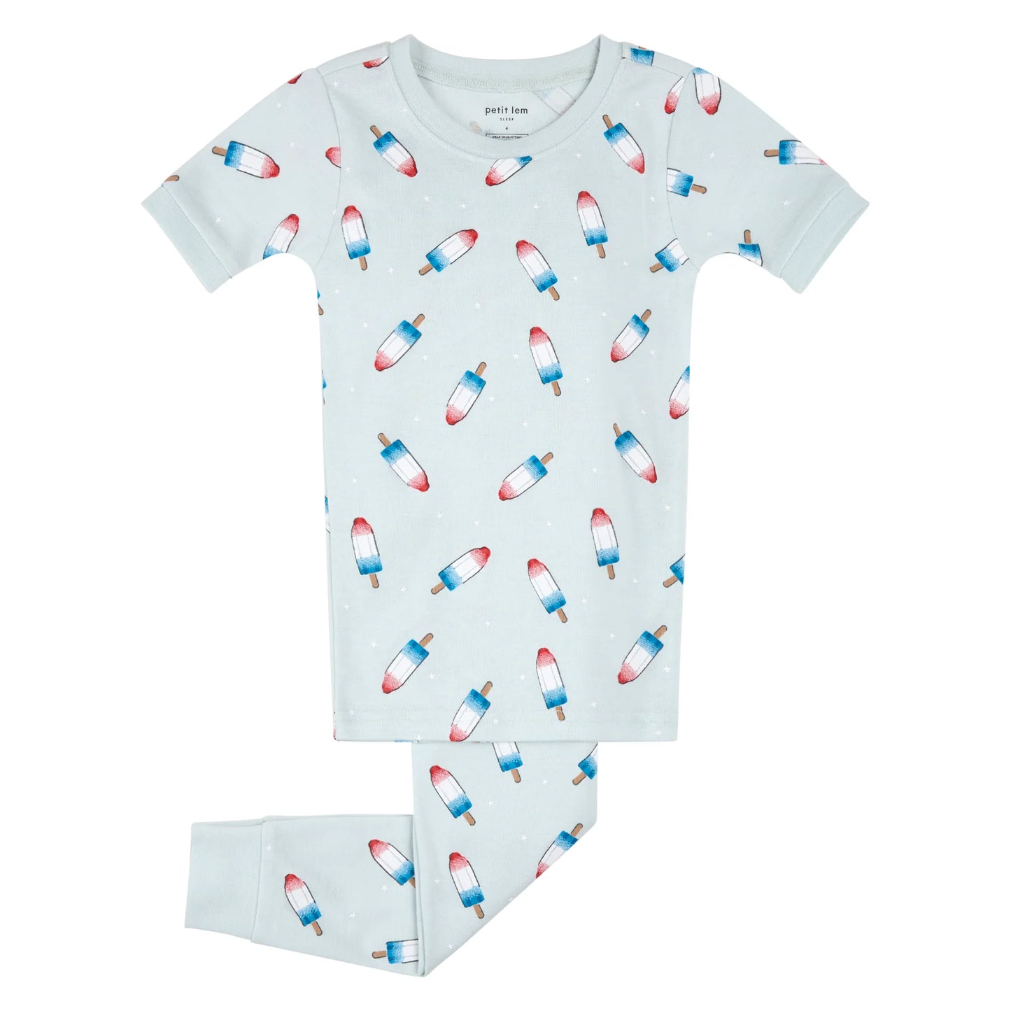 2 Piece Short Sleeve PJ Set - Popsicle
