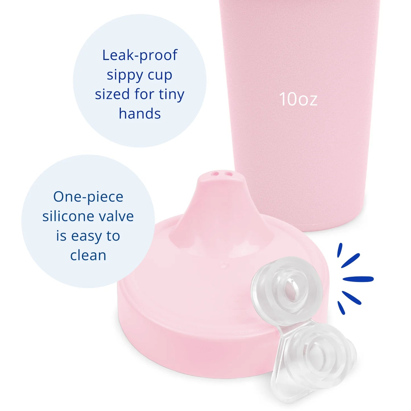 Re-Play No Spill Sippy Cup and Lid Combo - Ice Pink