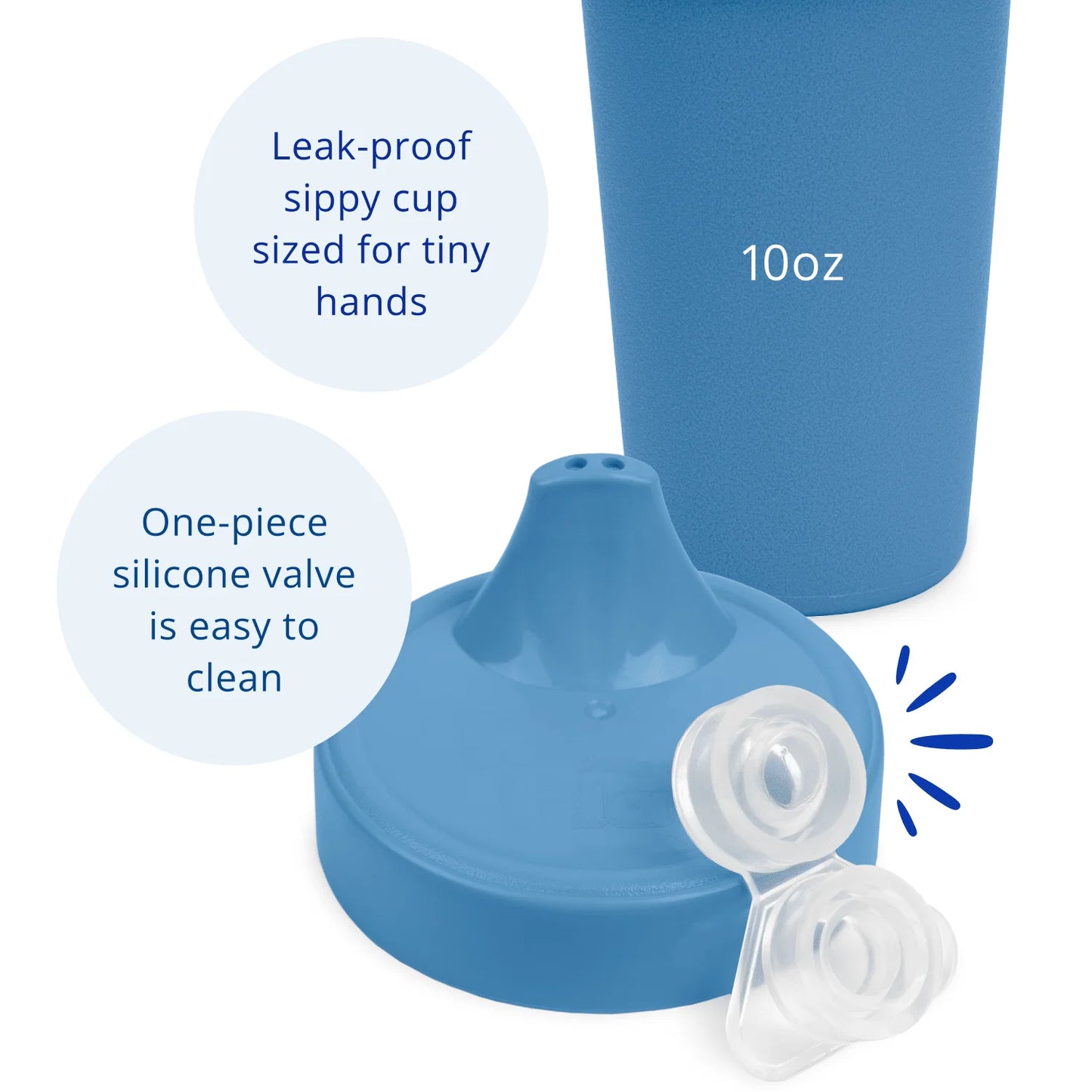 Re-Play No Spill Sippy Cup and Lid Combo - Denim
