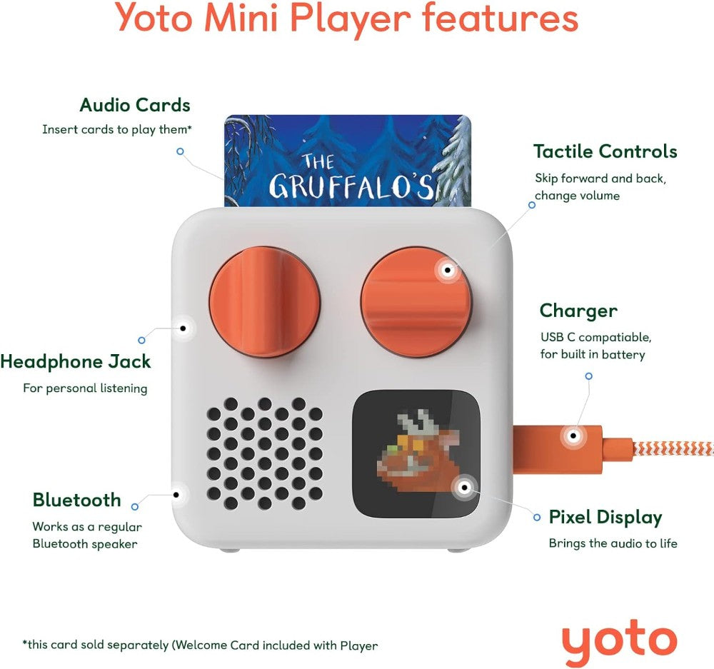 Yoto Mini 本体＆Make Your Ownカード／オーディオプレーヤー Yoto Mini 本体＆Make Your Ownカード／オーディオプレーヤー