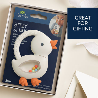 Bitzy Shake™ - Silicone Teether with Rattle