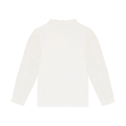 Long Sleeve Shirt with Eyelet Sleeves