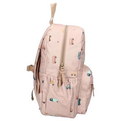 Small Backpack - Brown Trucks