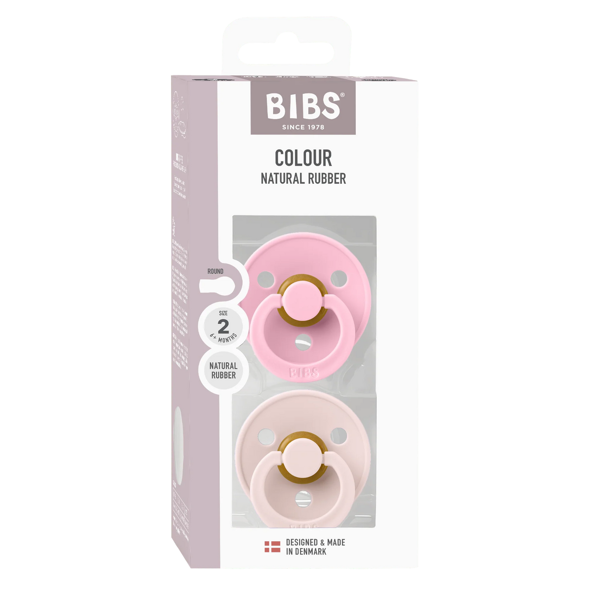 BIBS Pacifier 2PK - Petal/Baby Pink