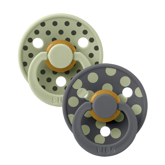 BIBS Pacifier 2PK - Polka Sage/Iron