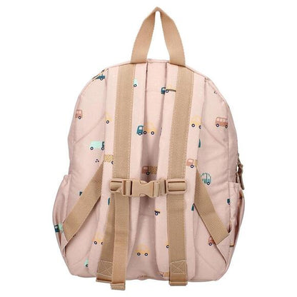 Small Backpack - Brown Trucks