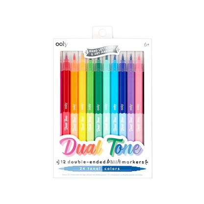 Dual Tone: Double-Ended Brush Markers