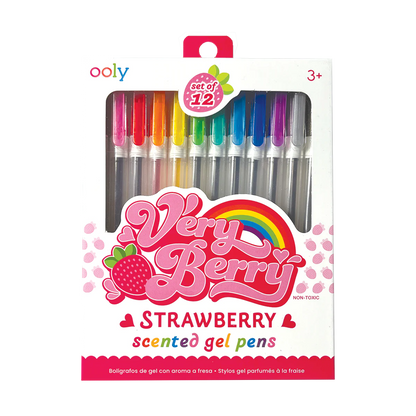 Very Berry: Strawberry Scented Gel Pens