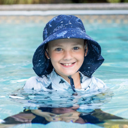 Aqua-Dry Adventure Hat - Navy Whale Play